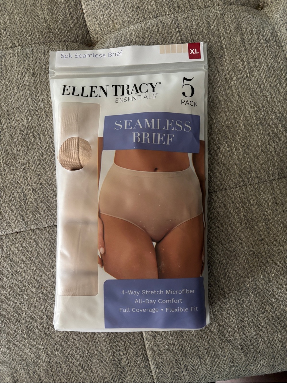 Ellen Tracy Seamless Briefs Sz XL8